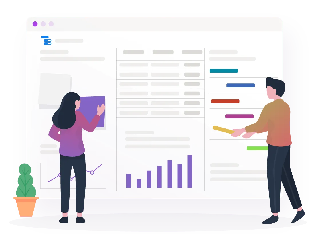 Gantt chart is a project management tool commonly used for tracking, scheduling, and monitoring projects on a timeline using horizontal bar charts.