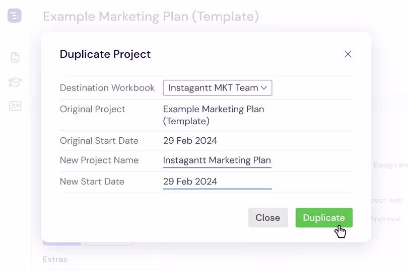 Project Duplication