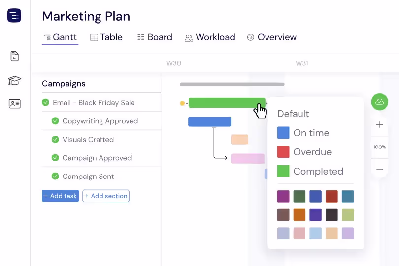 Customize Task Colors