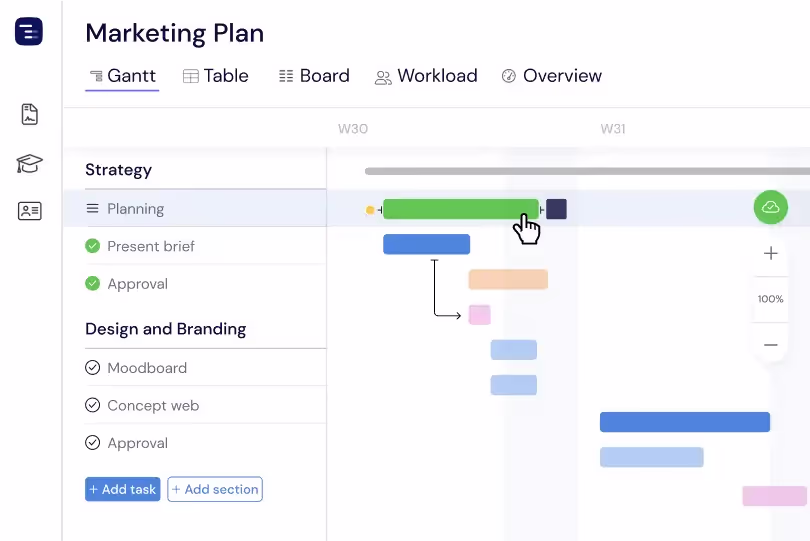 Drag & Drop Task Scheduling