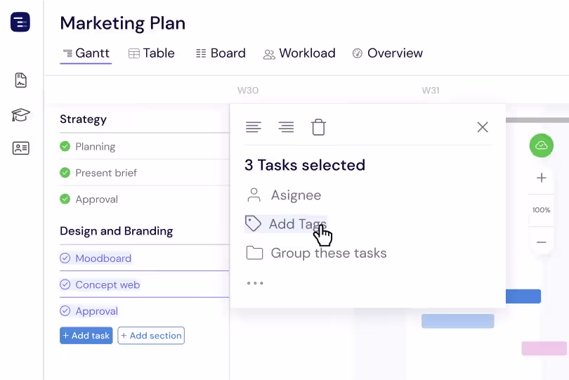 Bulk Operations Across Tasks