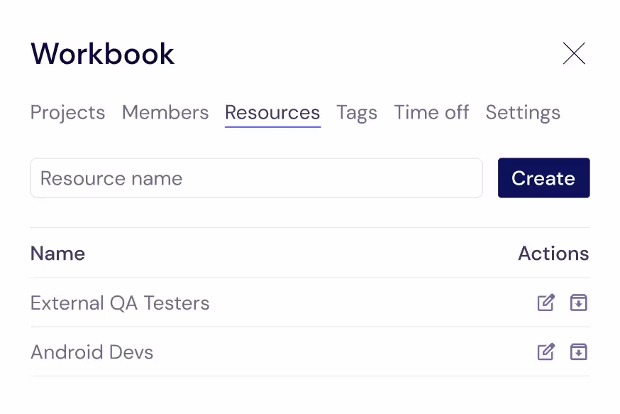 Manage Your Team & Resources